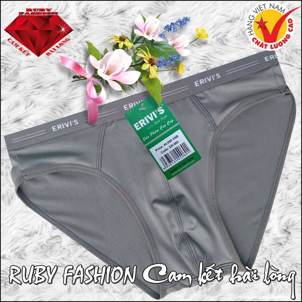 Combo 5 Quần lót nam ERIVIS Thun lạnh, lưng bản nhỏ - Hàng Việt Nam chất lượng cao