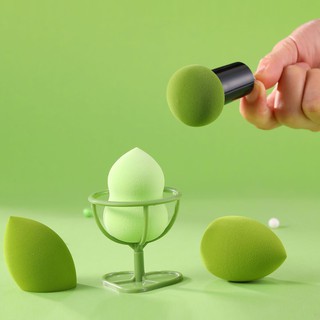 Set 4 mút trang điểm kèm 1 khay đỡ mút trứng trang điểm