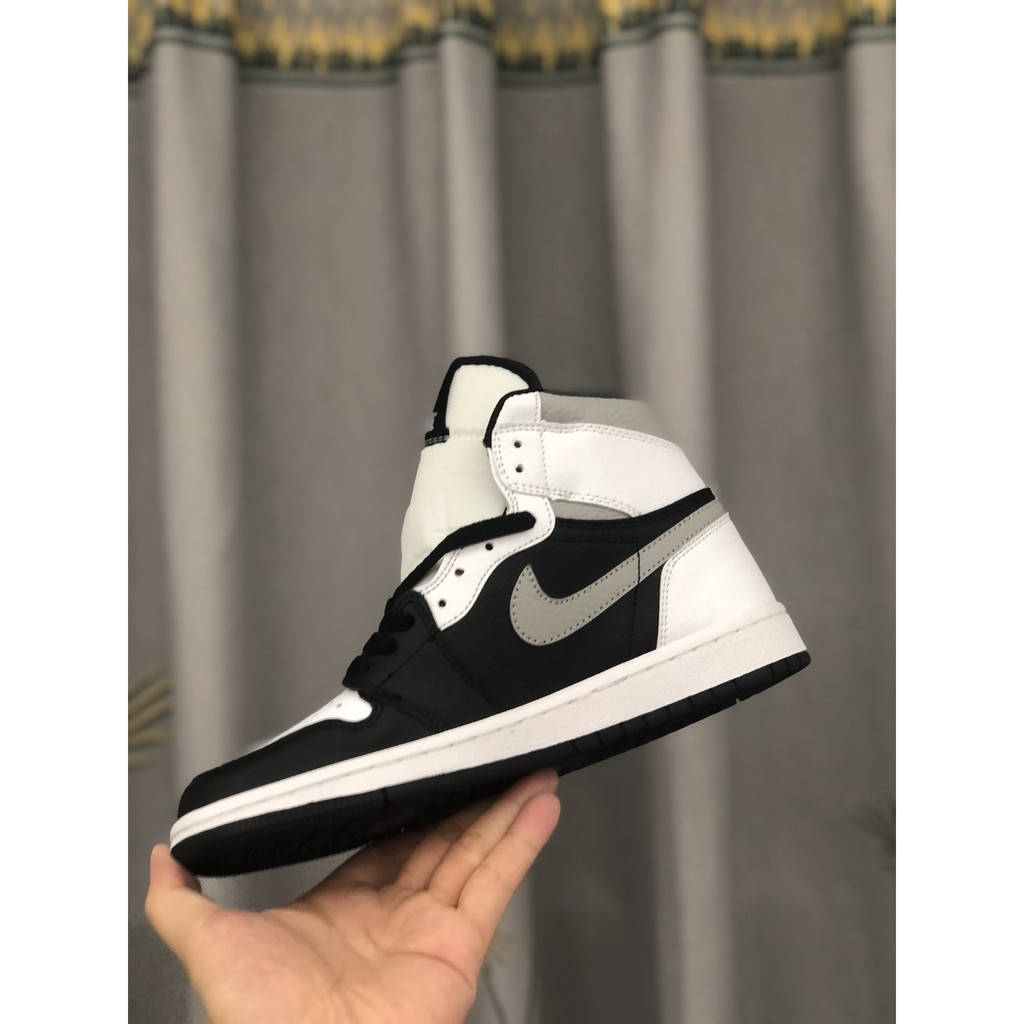 ♂☋▥AJ1 high Help giày bóng rổ nam màu đỏ gấu trúc xám trường đại học xanh obsidian nửa đêm Chicago đen ngón châ