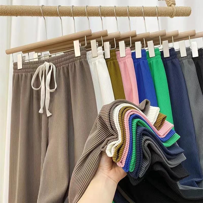 COZOKC Quần Thể Thao Lưng Cao Ống Rộng Thời Trang Năng Động