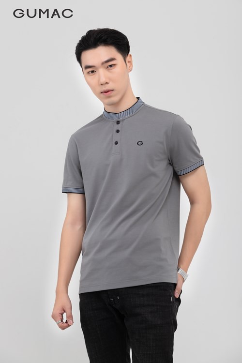 [Mã WABRGD12 giảm 10% đơn 250K] Áo thun polo nam GUMAC cổ trụ bo sọc, lịch lãm phong cách basic ATNB399 | BigBuy360 - bigbuy360.vn