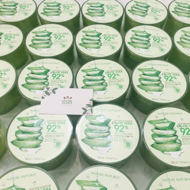 Gel Lô Hội Dưỡng Ẩm Nature Republic Soothing & Moisture Aloe Vera 92% | BigBuy360 - bigbuy360.vn