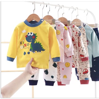 Đồ ngủ cotton thu đông cho bé