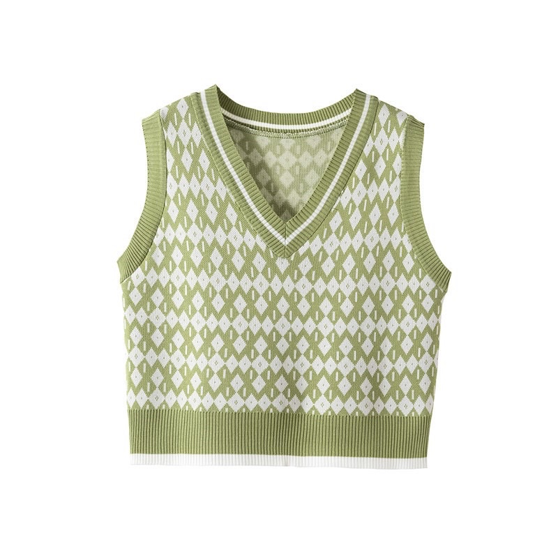 Áo gile len mỏng họa tiết thổ cẩm siêu xinh - Dolce L01 | BigBuy360 - bigbuy360.vn