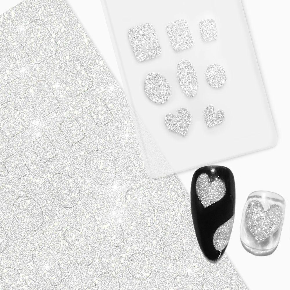 Giấy Dán Trang Trí Móng Nghệ Thuật Tự Dính Hình Giọt Nước Màu Aurora