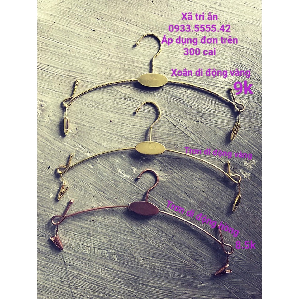 Móc nhôm VÀNG -HỒNG (10 Cái) treo đồ lót  [FREE SHIP-RẺ ] giá rẻ
