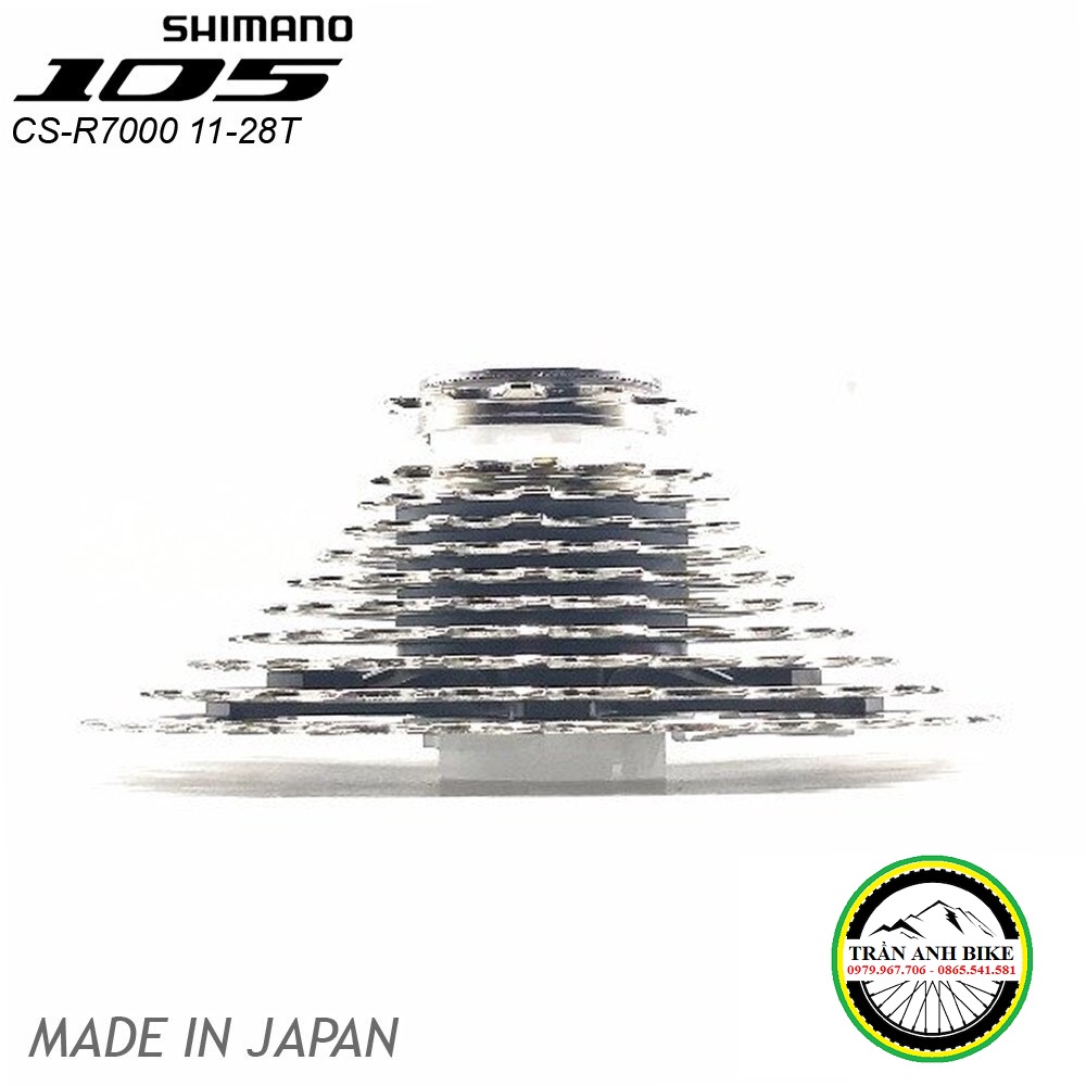 Líp thả líp 11 xe đạp SHIMANO 105 CS-R7000 11-28T - Hàng chính Hãng