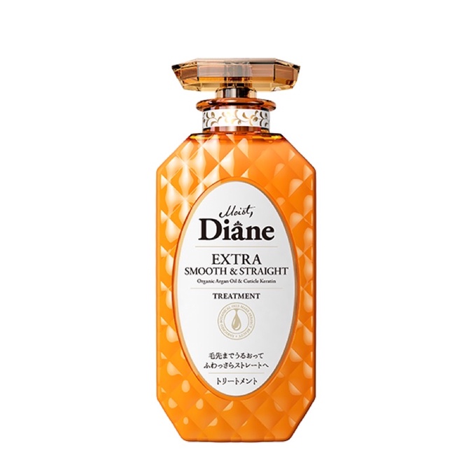 Dầu Xả Moist Diane Extra Smooth &amp; Straight Treatment Vào Nếp Thẳng Mượt 450ml