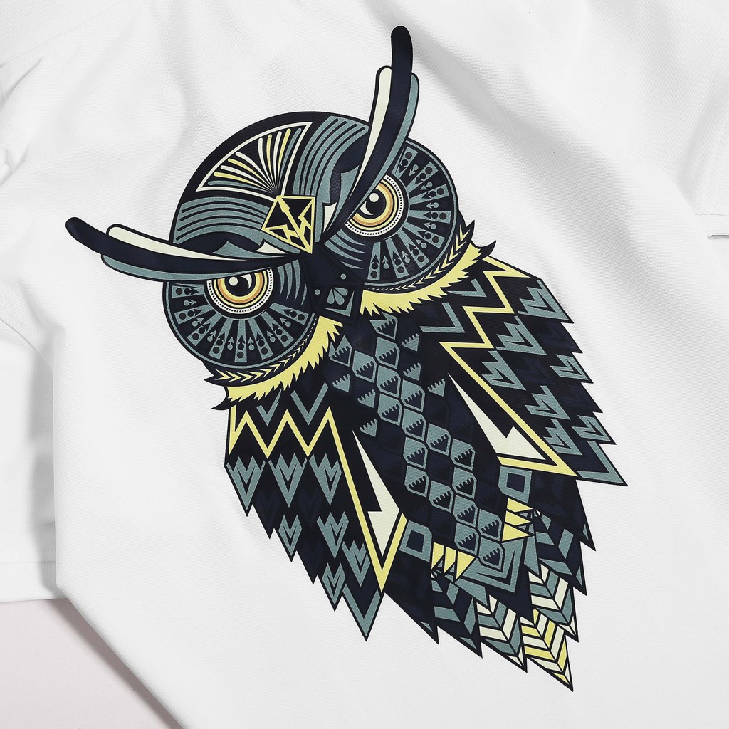 Áo polo nam cao cấp, có cổ, cotton, co giãn 4 chiều Ceffylo. Áo thun nam cộc tay, họa tiết cú nổi bật | BigBuy360 - bigbuy360.vn