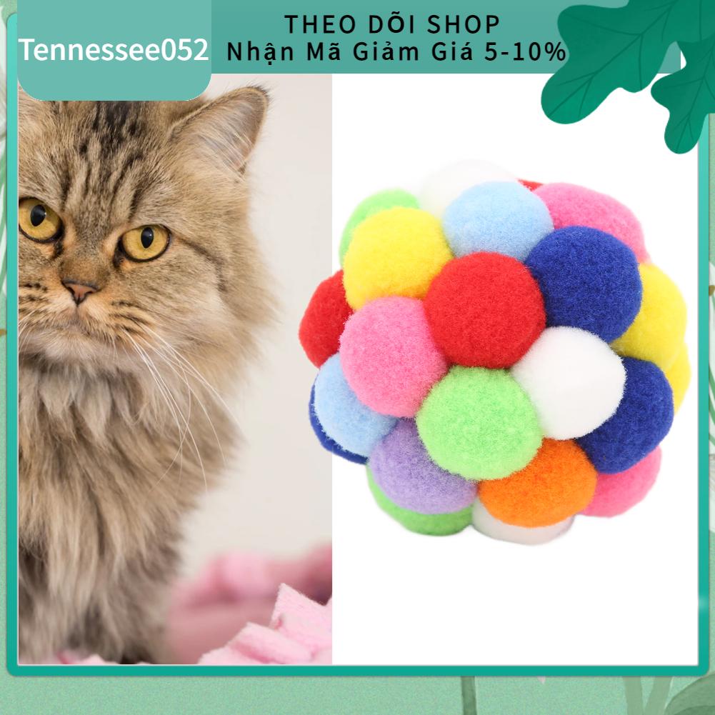 Bóng Đồ Chơi Mềm Có Chuông Nhiều Màu Sắc Cho Mèo Cưng