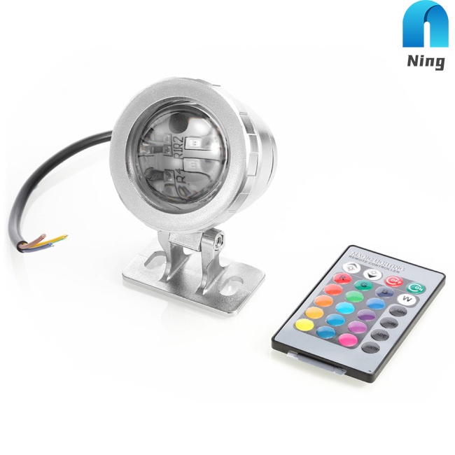 Đèn LED RGB 5W 12V IP65 RGB Chống Nước Kèm Điều Khiển Từ Xa Cho Hồ Cá/ Đài Phun Nước
