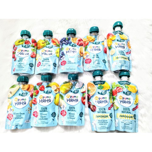 Hoa Quả Nghiền Fruto Cho Bé Ăn Dặm Thơm Ngon Nhiều Vị Chống Táo Bón