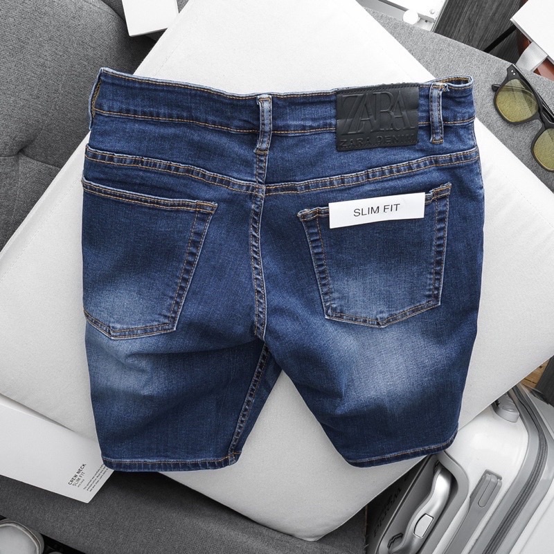 Quần short jean nam - Quần ngố cao cấp - jeans co giản