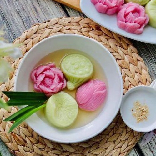 Bộ silicon chè sen làm bánh trôi, bánh chay cực đẹp( kèm ảnh thật)