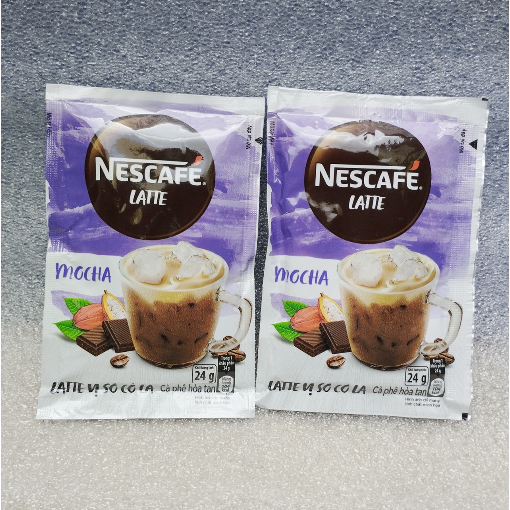 (HCM) Combo 2 gói Nescafe Latte Socola 24gram