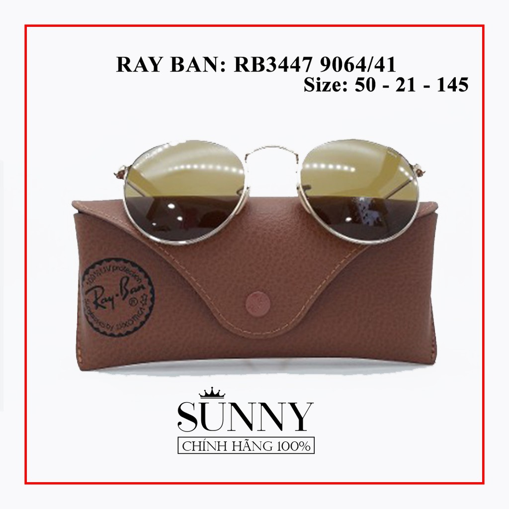 RB3447 9064/ 41 - Kính mát Ray-Ban chính hãng, bảo hành toàn quốc, kèm tem chống hàng giả của bộ công