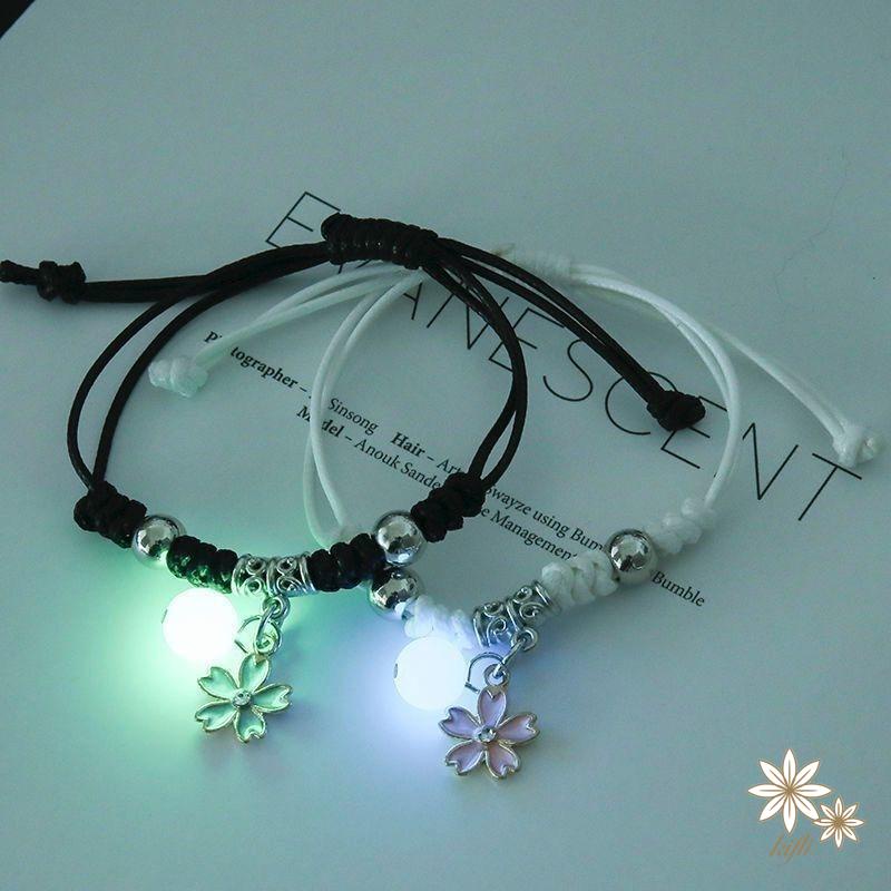 【kifli】Set vòng tay Hishop nam châm dạ quang cho cặp đôi