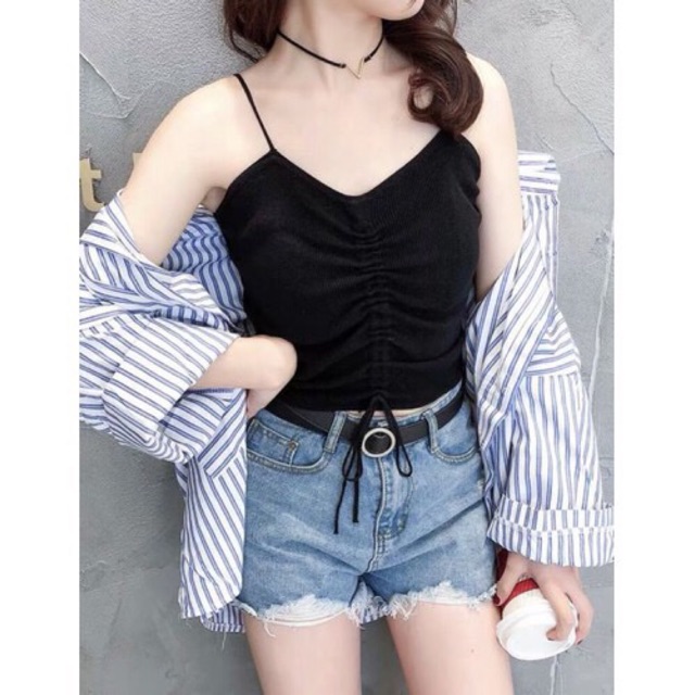 [ Mã WASTAPR giảm 10K đơn 50K] ÁO DÂY RÚT NGỰC