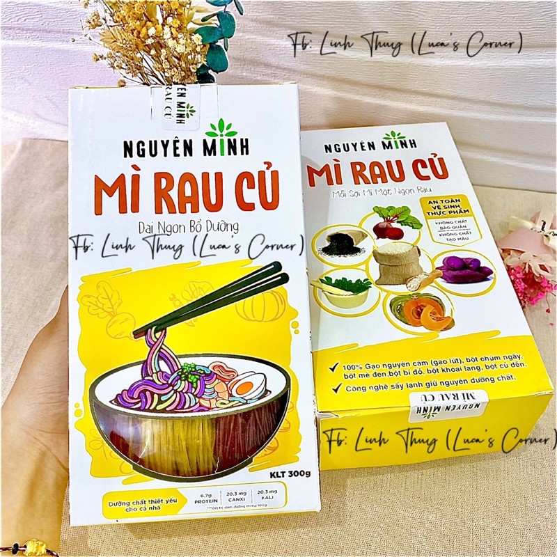 Mì rau củ/Bún rau củ Nguyên Minh cho bé ăn dặm 300g