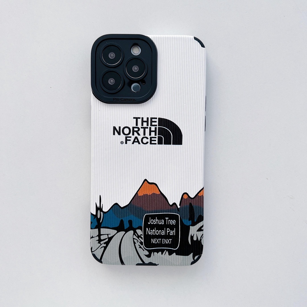 Ốp Điện Thoại Da Họa Tiết The North Face Cho iphone 13 Pro Max i13 13pro 11 Pro Max i11 X XR Xs Max 7plus 8plus 12Pro 12 Pro Max