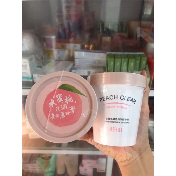 Tẩy Da Chết Body Đào Peach Clear Heyxi