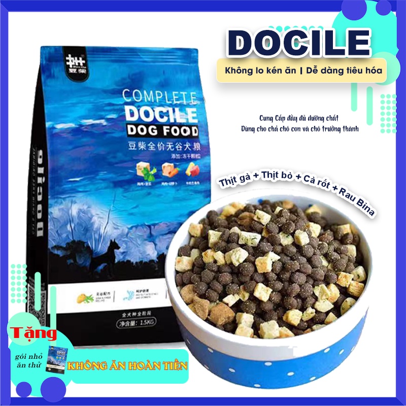 Hạt cho chó Docile| Thức ăn cho chó | thức ăn hạt cho chó | thức ăn chó | cám chó| đồ ăn cho chó | thức ăn cho chó mèo