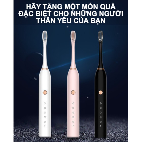 Bàn Chải Đánh Răng Điện Chính Hãng ORIGINAL SONIC X3 – Tặng 02 đầu bàn chải