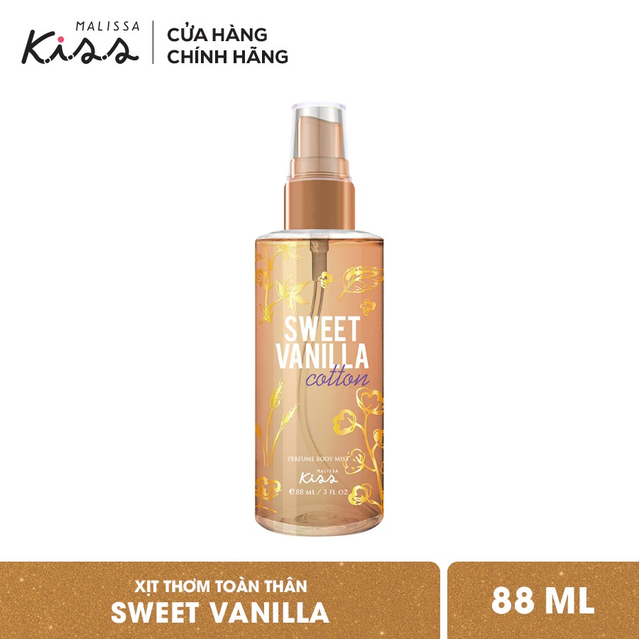 Bộ Đôi Hoàn Hảo Malissa Kiss Body Lotion & Body Mist hương Sweet Vanilla 226G | BigBuy360 - bigbuy360.vn