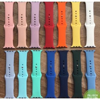 [ 14 màu loại 1]DÂY CAO SU APPLE WATCH SPORT BANDS CAO CẤP ĐỦ MÀU XANH BÓNG ĐÊM FULL SIZE 1 2 3 4 5 38mm 40mm 42mm 44mm