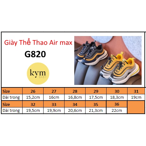 Giày thể thao lượn sóng sành điệu cho bé G820