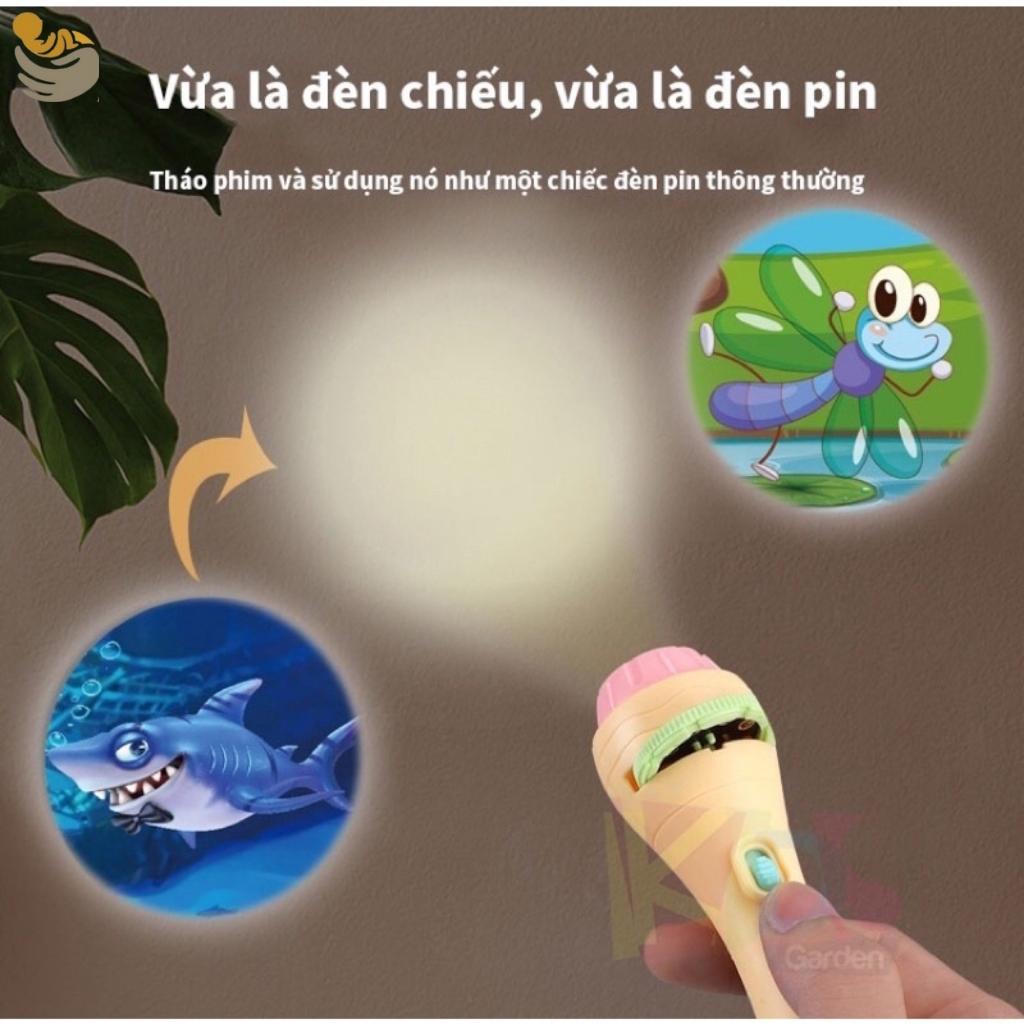 Đèn Pin Chiếu Hình 3D, Đèn Vẽ Thông Minh Có Nhiều Hình Động Vật Ngộ Nghĩnh Sắc Nét Cho Bé Shop Mẹ Mốc