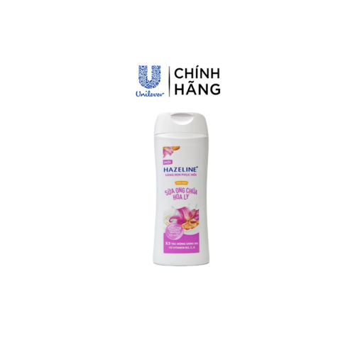 [HB Gift-BW] Sữa tắm sáng mịn phục hồi da sữa ong chúa và hoa lily Hazeline 300g