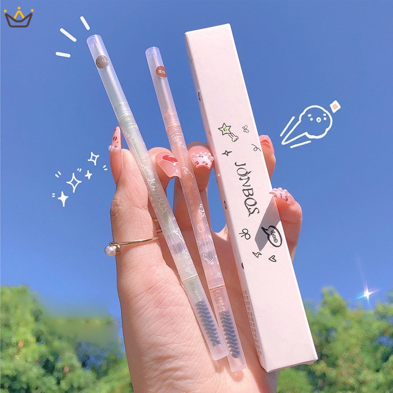 Bút Chì Kẻ Lông Mày Hai Đầu Tam Giác Nhỏ Tự Nhiên Bền Màu Kháng Nước Chống Mồ Hôi Không Phai Màu