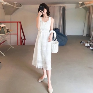 Váy voan trắng tiểu thư