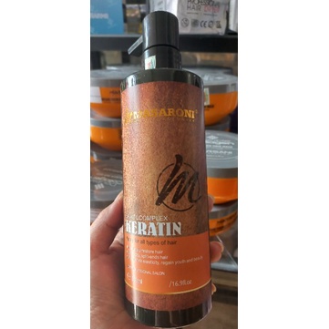 Cặp dầu gội cao cấp Rich Biotin Collagen Masaroni giàu Collagen 500ml x2