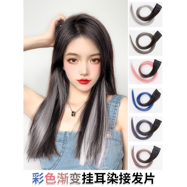 Tóc Giả Nối Dài Nhuộm Màu Ombre Dạng Kẹp Dành Cho Nữ