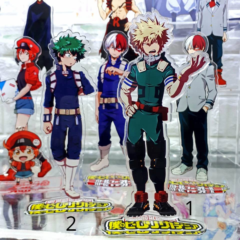 Mô Hình Standee Acrylic Anime Hình My Hero Academia Đồ Chiến Đấu (Cosplay)