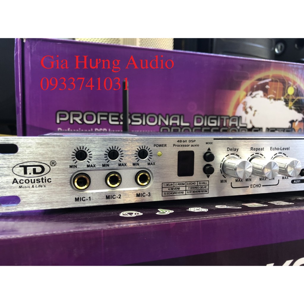 Vang cơ karaoke, Vang cơ chính hãng TD - TF9, bộ xử lý 48 bit, echo mượt mà, tiếng hát nhẹ nhàng New 2021