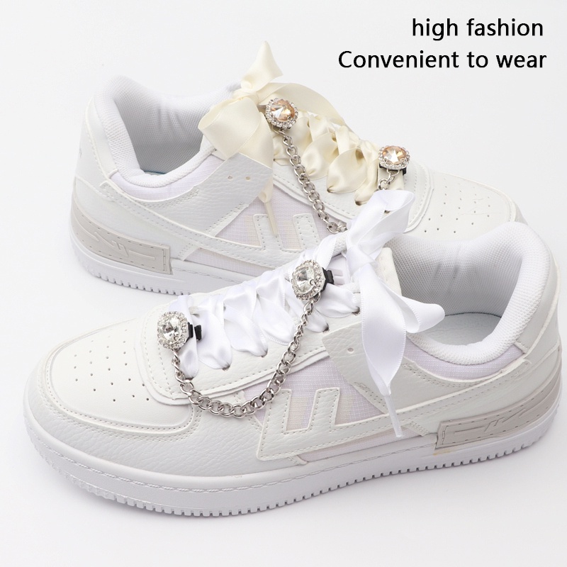 Phụ Kiện Trang Trí Dây Giày Đính Đá Nhiều Màu Sắc