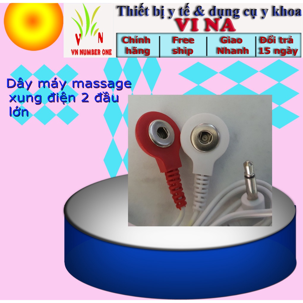 Dây, JacK Cắm Cho Máy Xung Điện Massage, Máy Vật Lý