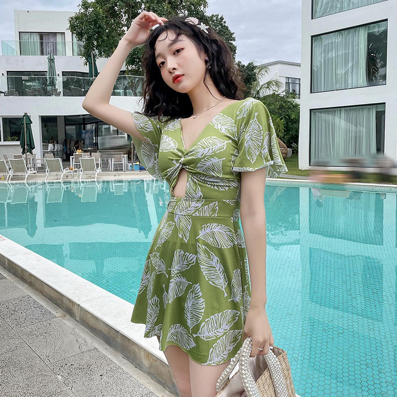 Đồ bơi nữ kín đáo váy đi biển đồ bơi 1 mảnh | BigBuy360 - bigbuy360.vn