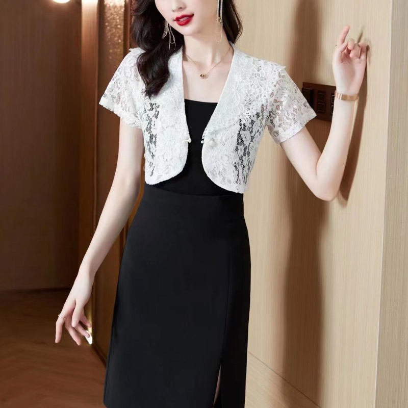 Cổ Áo Giả Thêu Họa Tiết Trang Trí Có Thể Tháo Rời