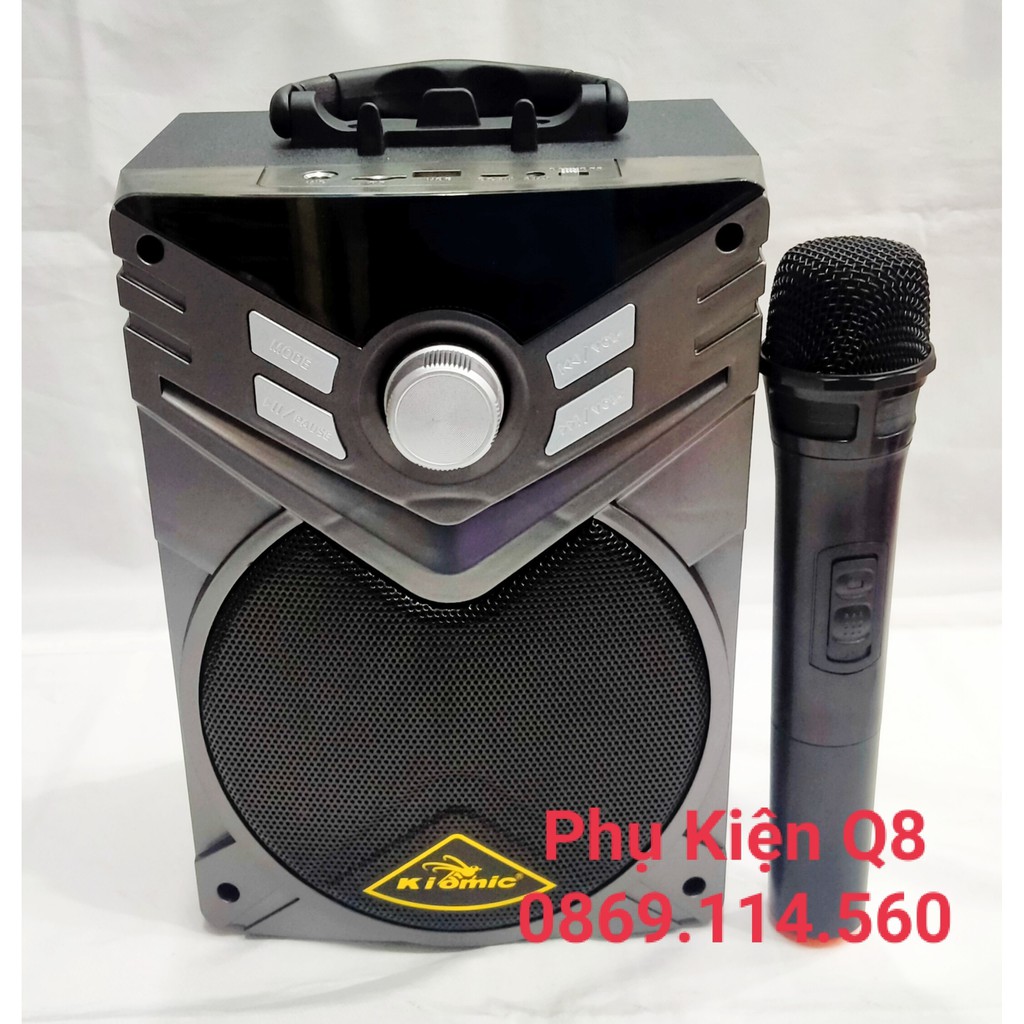 Loa xách tay BLUETOOTH Kiomic K56 kèm 1 micro không dây