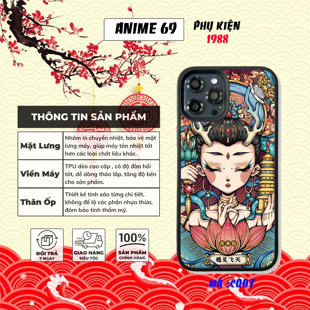 Ốp lưng iphone cao cấp phong cách cổ trang hiên đại - IP6--13PROMAX- mã - C007