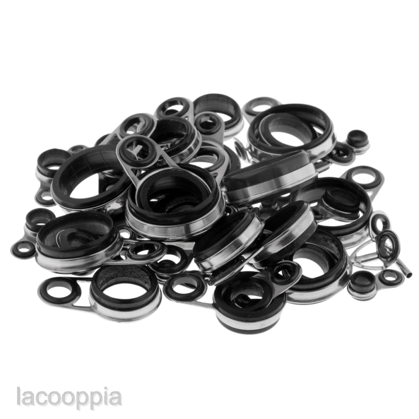 Set 41 Vòng Thép Gắn Cần Câu Cá 1.0-18mm