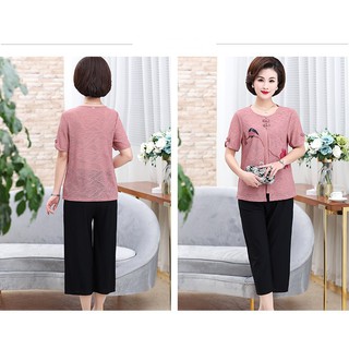 Bộ đồ nữ trung niên mùa hè