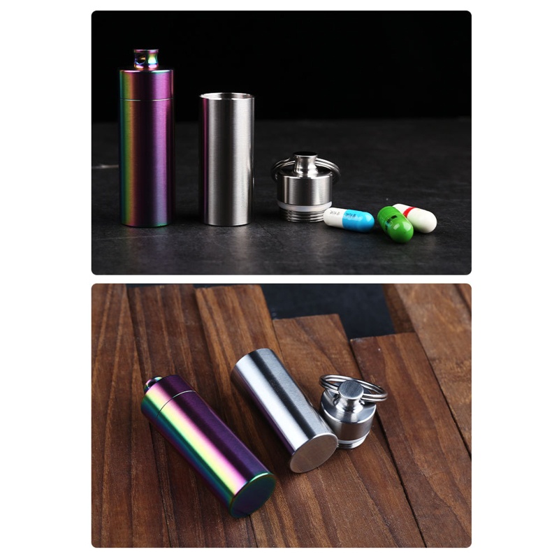 Hộp Đựng Thuốc Bằng Thép Không Gỉ Chống Thấm Nước Tiện Dụng