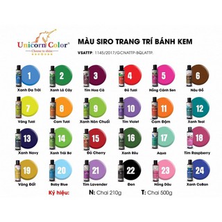 Màu thực phẩm Unicorn 60g