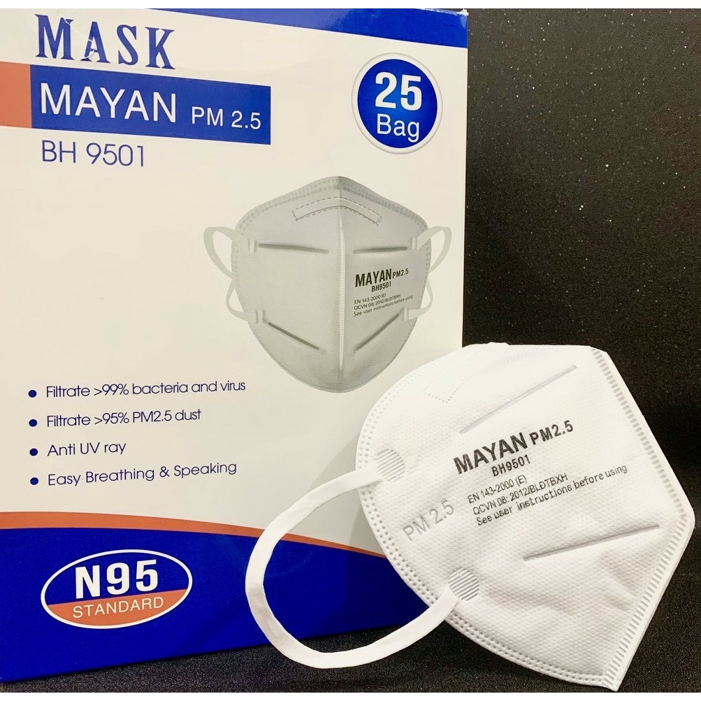 KHẨU TRANG MAYAN N95 TÚI 2 CÁI