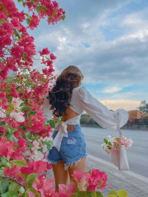 ÁO CROPTOP TAY BỒNG NƠ LƯNG🌵🌵